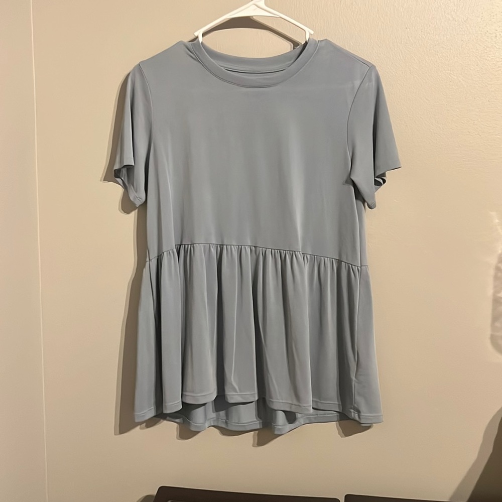 Blue American Eagle flowy shirt